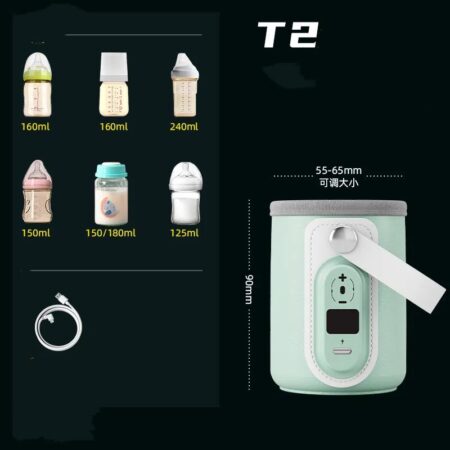 FFOrder Baby Bottle Insulation Cover Portable Milk Warmer [6-Speed Temperature Adjustment] + 1.5M Data Cable - Image 3